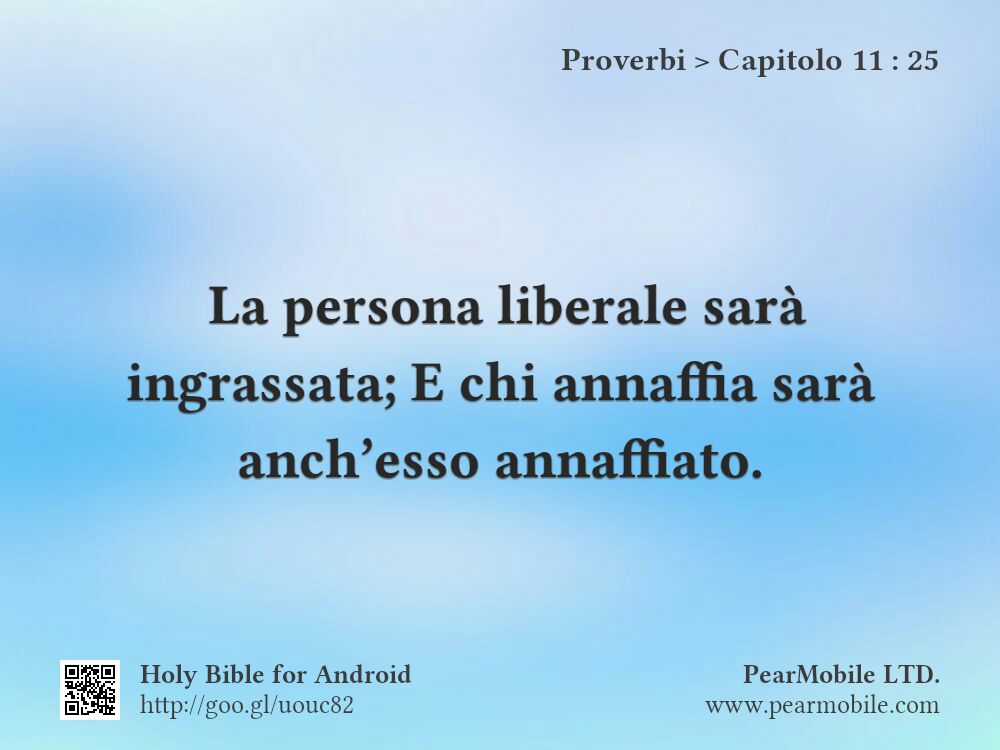 Proverbi, Capitolo 11:25